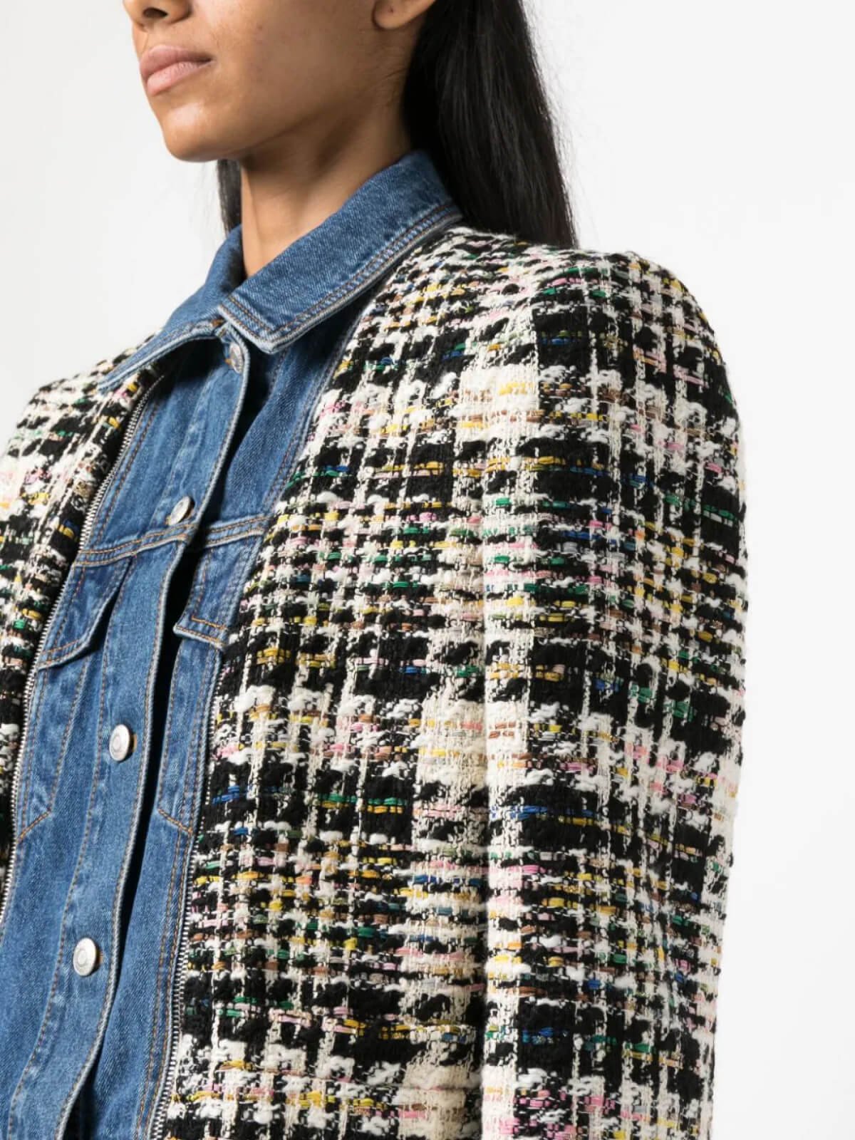 Hybrid Box Fit Tweed Jacket - Image 5