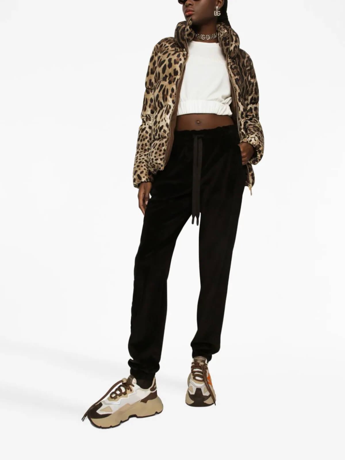 Leopard Print Padded Jacket - Image 3